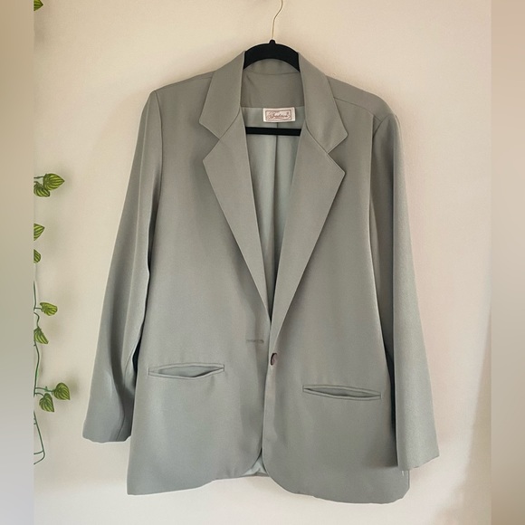 Vintage Sage Green Blazer - Picture 3 of 6